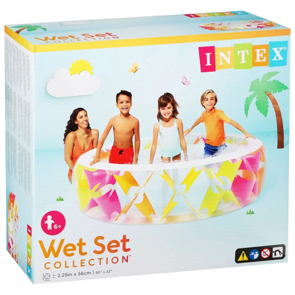 Купить Intex Детский надувной бассейн 229х56см с цветными вставками, 840л-4.png